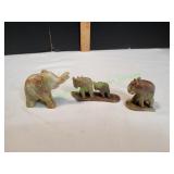 Lot of Marble Elephants Lot of Marble Elephants