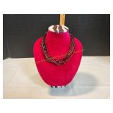Glass Bead Scarf Necklace Glass Bead Scarf Necklace