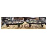 (2) Flower Pot Caddies (2) Flower Pot Caddies
