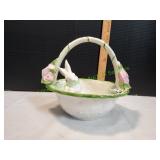 Porcelain Springtime Easter Basket Porcelain Springtime Easter Basket