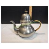 Vtg John Somers Brazil Handmade Pewter Teapot Vtg John Somers Brazil Handmade Pewter Teapot