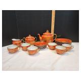 Vtg 21pc WWII Orange Occupied Japan Tea Set Vtg 21pc WWII Orange Occupied Japan Tea Set