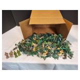 Box of Vtg Plastic Toy Soldiers