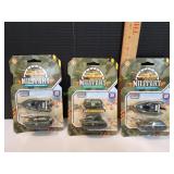 (3) Military Playset 1:64 Diecast Vehicles Sets