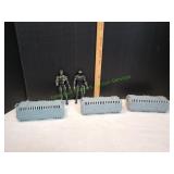 (3) GI Joe Weapons Crates w/ Weapons & (2)