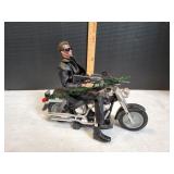 Terminator Action Figure on Harley Motorcycle