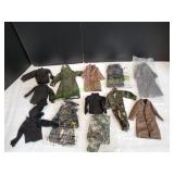 Lot of 1/6 Scale Military Action Figures Clothing