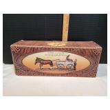 Cowboy & Cowgirl on Old Buckboard Wagon Figure