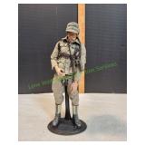 War Soldier Smoking A Cigarette Figure