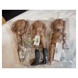 (3) 1/6 Scale Action Figures
