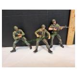 (3) Vtg Assault Force Battle Squad Action Figures