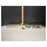 Vtg Plastic Army Men Playsets