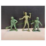 (3) Vtg 1960s Marx Toy Soldiers