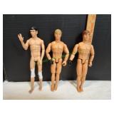 (3) 1/6 Scale Action Figures