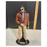 Male Soldier Retro Leather Jacket Action Figure