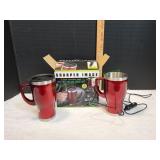 Sharper Image Heated Travel Mug Set, 2pk