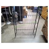 Black Metal Shoe Rack