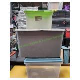 (3) Storage Totes w/ Lids