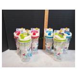 (6) Cool Gear Aqua Burst Water Bottles