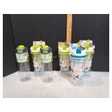 Cool Gear (4) Aqua Bursts & (2) Push2Open Bottles