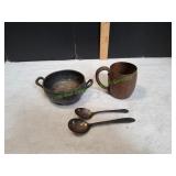 Silver-Plated Spoons, Cooper Cup & More
