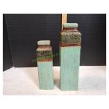 (2) Decorative Vases