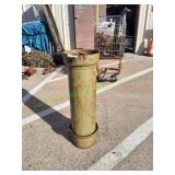 Military 155MM Howitzer Metal Canister - Empty