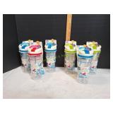 (6) Cool Gear Aqua Burst Water Bottles