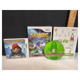 (3) Wii Video Games & (1) Nintendo 3DS Game