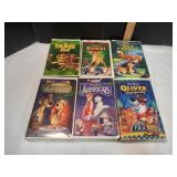 (6) Vtg Disney VHS Movies