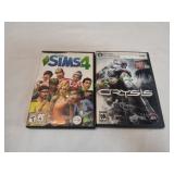 The Sims 4 & Crysis PC Video Games