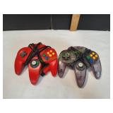 (2) Nintendo 64 (N64) Controllers