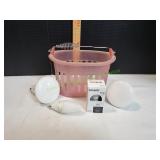 Small Pink Basket w/ Light Bulbs