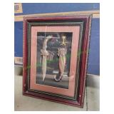 Framed Decorative Dagger