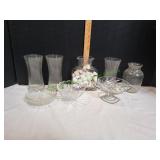 Glass Vases & Candy Dishes