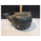 Vtg Cast Iron Kettle
