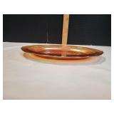 Normandie Iridescent Marigold Carnival Oval Plate