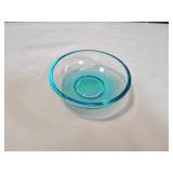 Vtg Teal-Colored Dessert Bowl