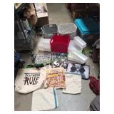 Lot of Collapsible Storage Bins, Tote Bags & More