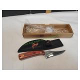 Elk Ridge 7" Fixed Blade Hunting Knife w/ Sheath