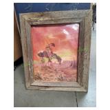 Framed End of Trail Native American Wall Art