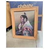 Framed Comanche Indian Print by Jackson Hensley