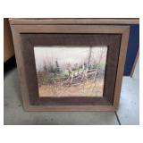 Framed October Whitetails by Gregory Messier