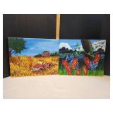 (2) Canvas Wall Art
