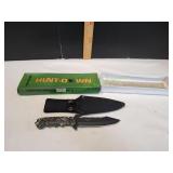 Hunt Down Full Tang Fixed Blade Knife w/ Sheath