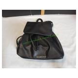 Victoria Secret Black Faux Leather Backpack Purse