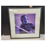 Framed Jimi Hendrix Print
