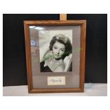 Framed Myrna Loy Photo