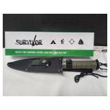 Survivor Fixed Blade Knife w/ Sheath