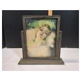 Vtg Pin-Up Framed Art Work